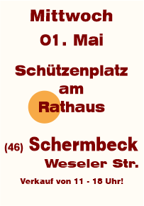Trödelmarkt Rathausplatz in Schermbeck