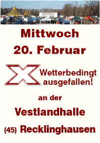 Trödeln an der Vestlandhalle Recklinghausen